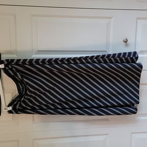 Talbots maxi skirt Women's 2x Navy w/white